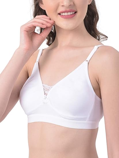 Clovia Women’s Cotton Full-Cup T-Shirt Bra – Non-Padded & Non-Wired Comfort